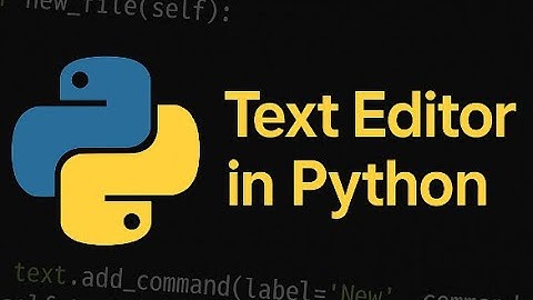 Create a Text Editor with Python - Easy Tutorial👍