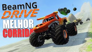 Corrida Descendo o Morro com Muitos Monster Trucks no Beamng Drive