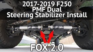 20172019 F250 PMF Dual Steering Stabilizer Install and Review