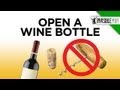 Be smooth open wine without a key  invisible man presents