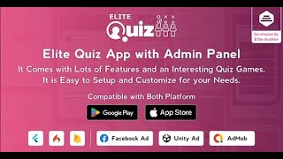 Aplikasi Source Code Elite Quiz - Quiz Game - Flutter Full App + Admin Panel screenshot 1