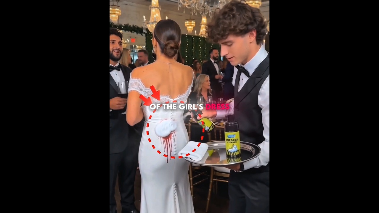 Waiter Secretly Saved Her Dress 😱✨