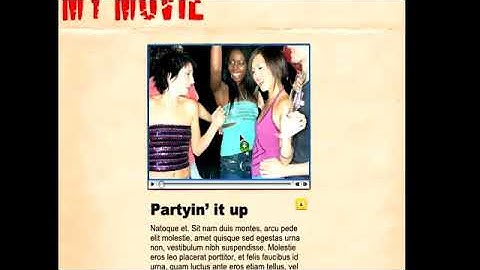 Creating a Movie Page in iWeb