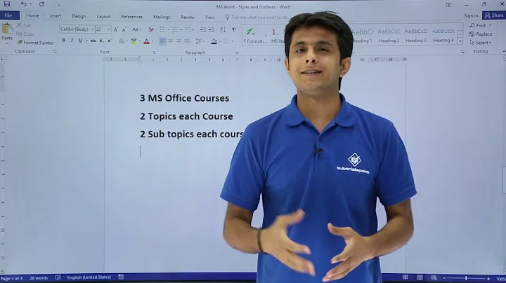 MS Word - Styles and Outline