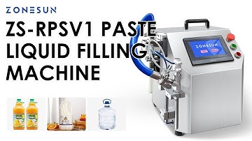 ZONESUN ZS-RPSV1 Semi-automatic Servo Rotor Lobe Pump Filling Machine