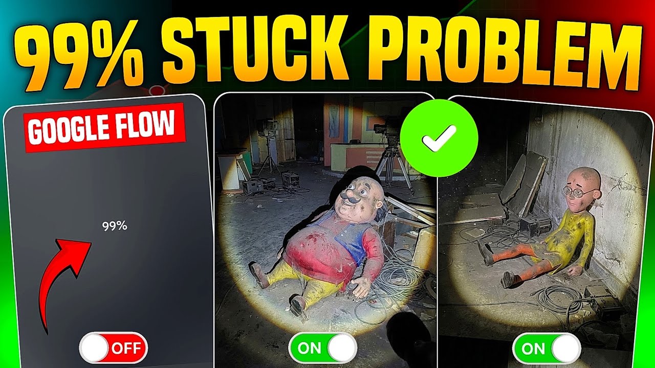 Fix Google Flow AI 99% Stuck Issue | Video Not Generating Solution ...