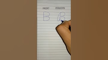 Print vs Cursive Letter B ✍️ | Which One Looks Better? #Shorts #viralvideo #handwriting