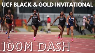 2024 UCF Black & Gold Invitational | Men & Women's 100m Dash | FULL RACES