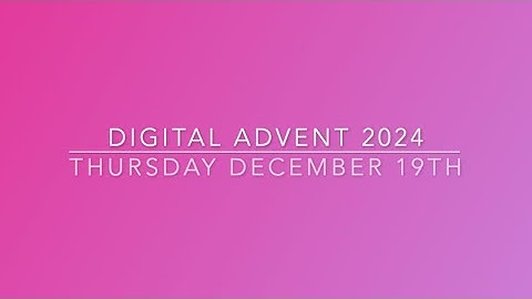 Third Week of Advent | Thursday December 19, 2024