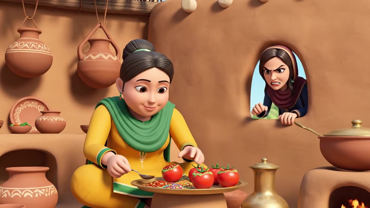 Bhary Hoe Tamater ki Chatpati Sabzi | Bedtime Stories | Moral Story | Kahani | Stories in Hindi