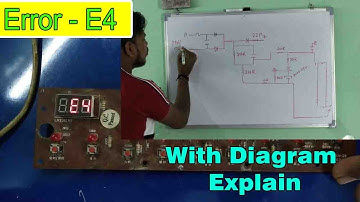 Error E4 Repairing || Raj Induciton || with diagram ||