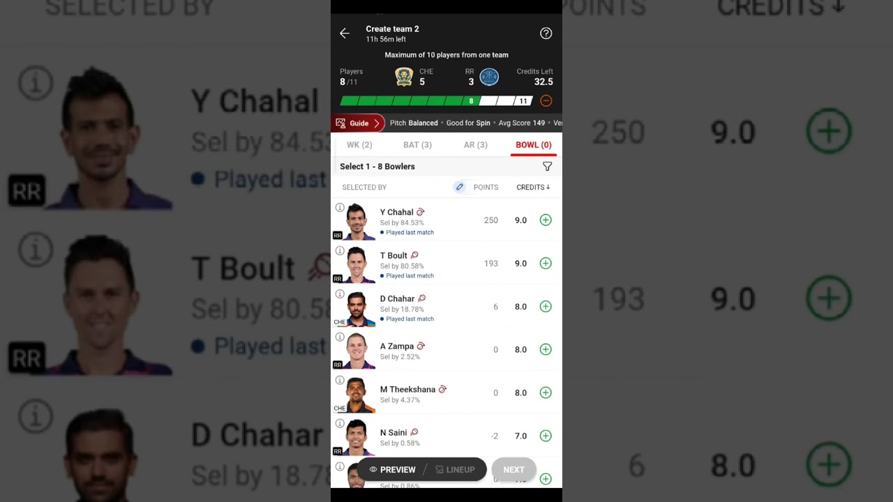 RR VS CHE T20 IPL MATCH 2023|| Rajasthan royals VS chennai || Dream11 team 12 April