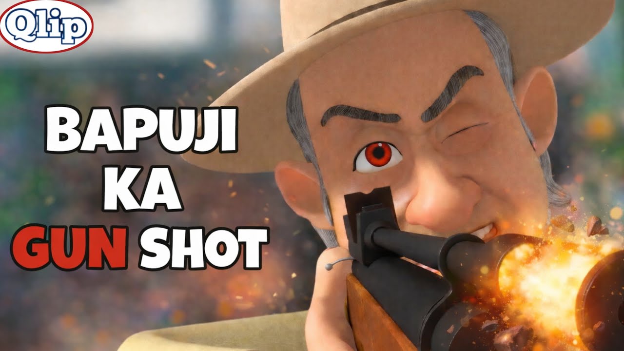 Bapuji ka Gun Shot | Roller Coaster | Funny | Jethalal | Hindi | Animation