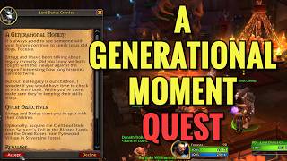 A Generational Moment Quest (WoW Midnight)