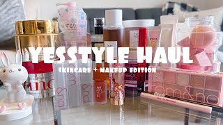 yesstyle skincare & makeup haul | korean and japanese beauty products