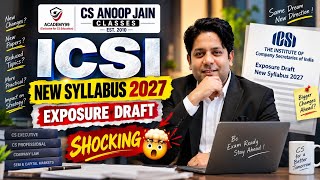 ICSI EXPOSURE DRAFT 🤯 NEW SYLLABUS 2027 🤯