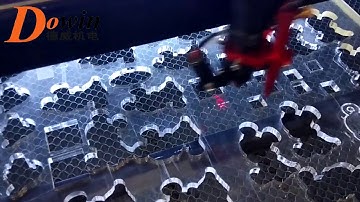 DOWIN Laser machine DW-6090 model 100W cut 1cm acrylic video