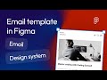 How to create email template in Figma with Marka Email Generator Plugin. Email Design System.