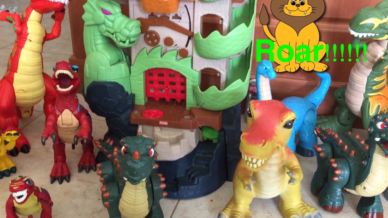 imaginext dinosaur castle