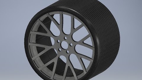 How to make racing wheels in Autodesk Inventor tutorial