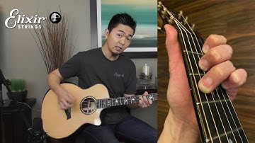 Kenny Echizen Acoustic Guitar Lesson - Simple Guitar Chords That Sound Cool | ELIXIR Strings