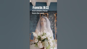 Thumbnail of Proverbs 18:22, he who finds a wife finds a good thing👰‍♀️#bibleverse #shorts #motivation #viral