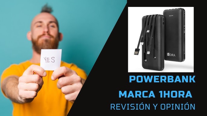 1Hora Power Bank Batería Portátil 20.000mah Real USB Gar117