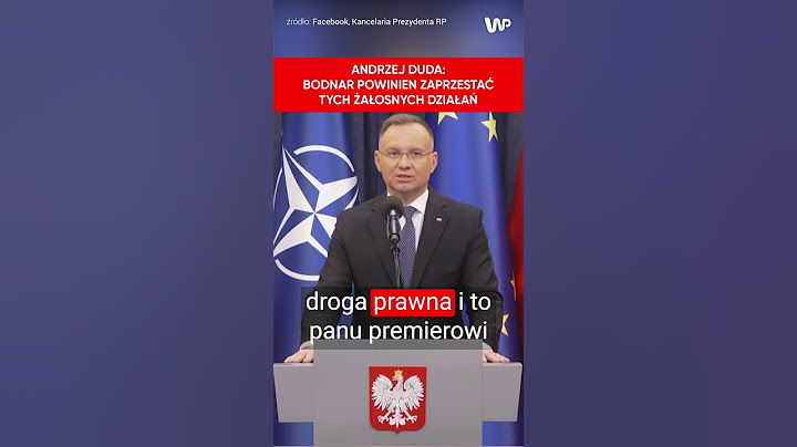 Andrzej Duda: Bodnar powinien zaprzestać żałosnych działań #shorts