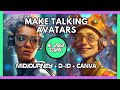 How to make talking AI avatars with Midjourney and Canva D-ID Presenters plugin 🎓