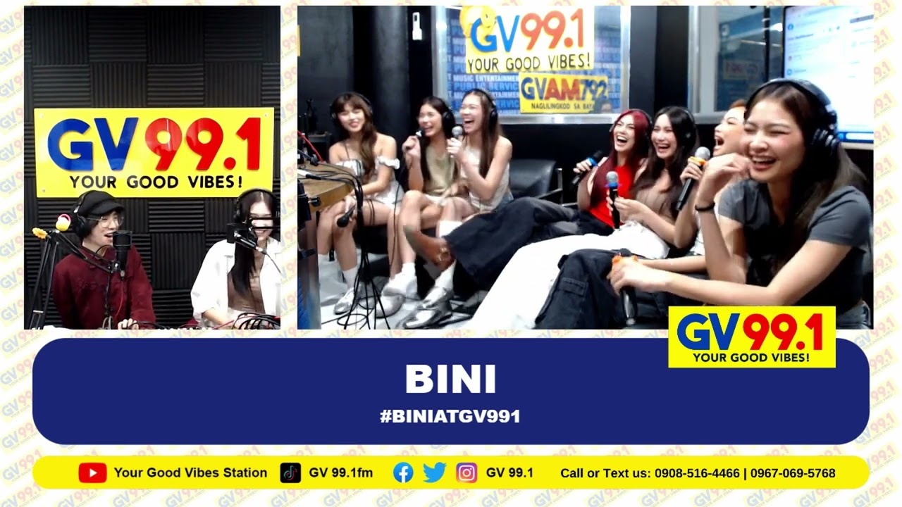 Bini at GV99.1 with DJ Clyde Buzzpop  (Full Video HD Quality)