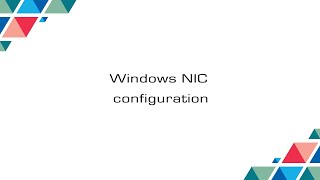 Cubro Packetmaster: Windows NIC configuration