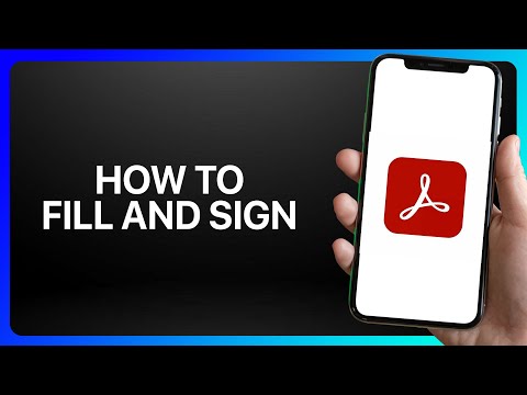 How To Fill And Sign In Adobe Acrobat Reader Tutorial