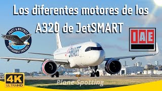 Comparando los distintos tipos de motores de los Airbus A320 de JetSmart Plane Spotting