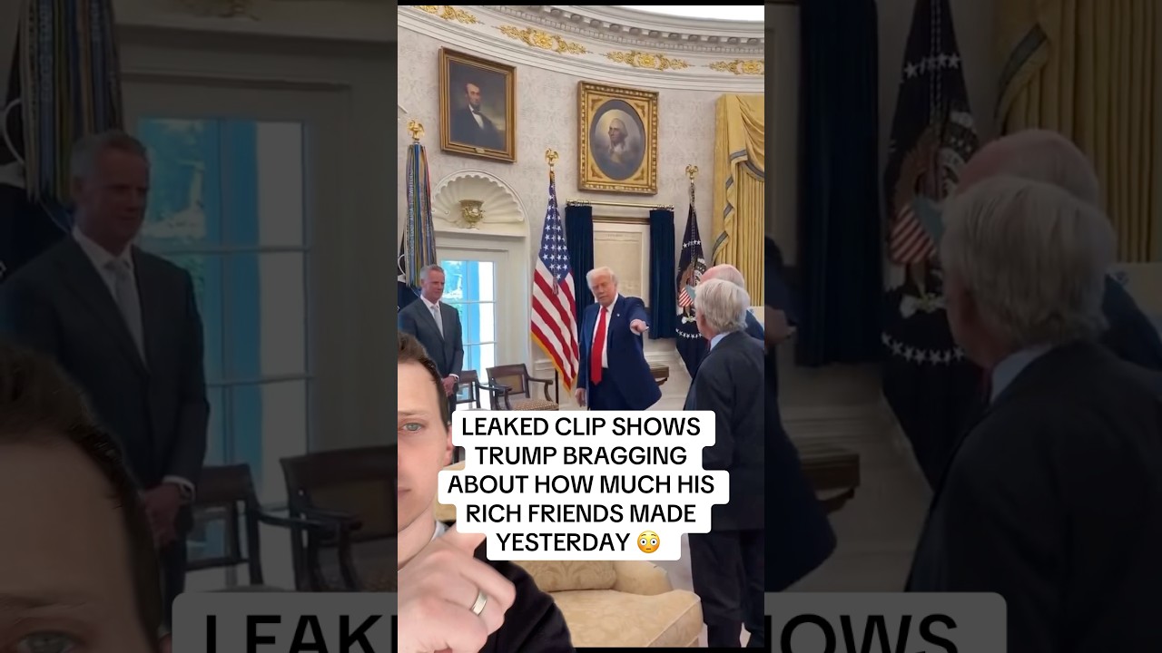 Trump Brags About Rich Friends Getting Richer in LEAKED CLIP from Oval Office Yesterday