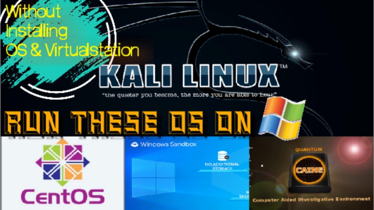 How To Run Kali Linux, Centos, Forensics Without Installing OS ...