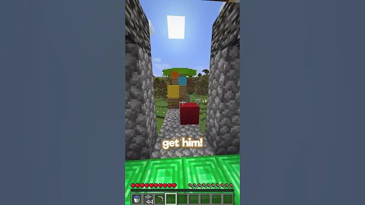 Craziest Minecraft Villager Chase... #shorts