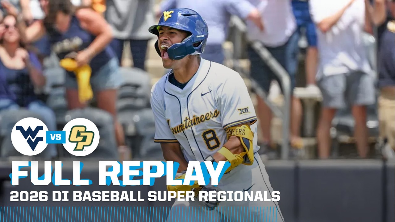 West Virginia vs Cal Poly: 2026 NCAA baseball super regionals Game 1 | FULL REPLAY
