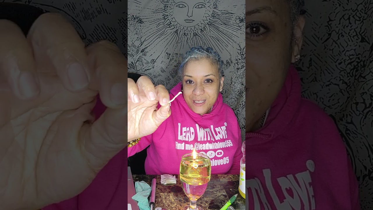 My own oil lamp 🪔 used a cotton pad for the wick and it works grandma use to do it this way