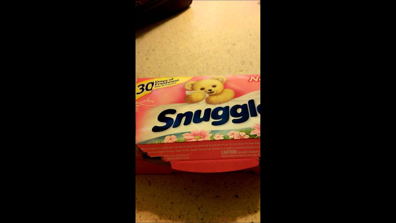 Snuggle Dryer Sheets YouTube
