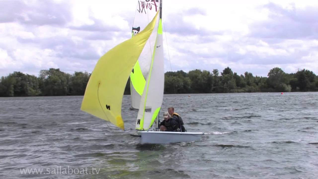 How to Sail - 2 Handed Asymmetric. Spinnaker - Part 6 of 7: Lowering the sail