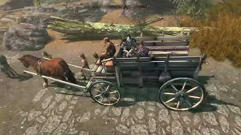 Carriage is the safest way to travel in Skyrim