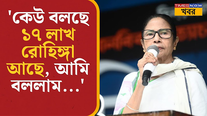 Mamata Banerjee | Bangladesh | 'কেউ বলছে ১৭ লাখ রোহিঙ্গা আছে, আমি বললাম...' | Rohingya | BJP | News