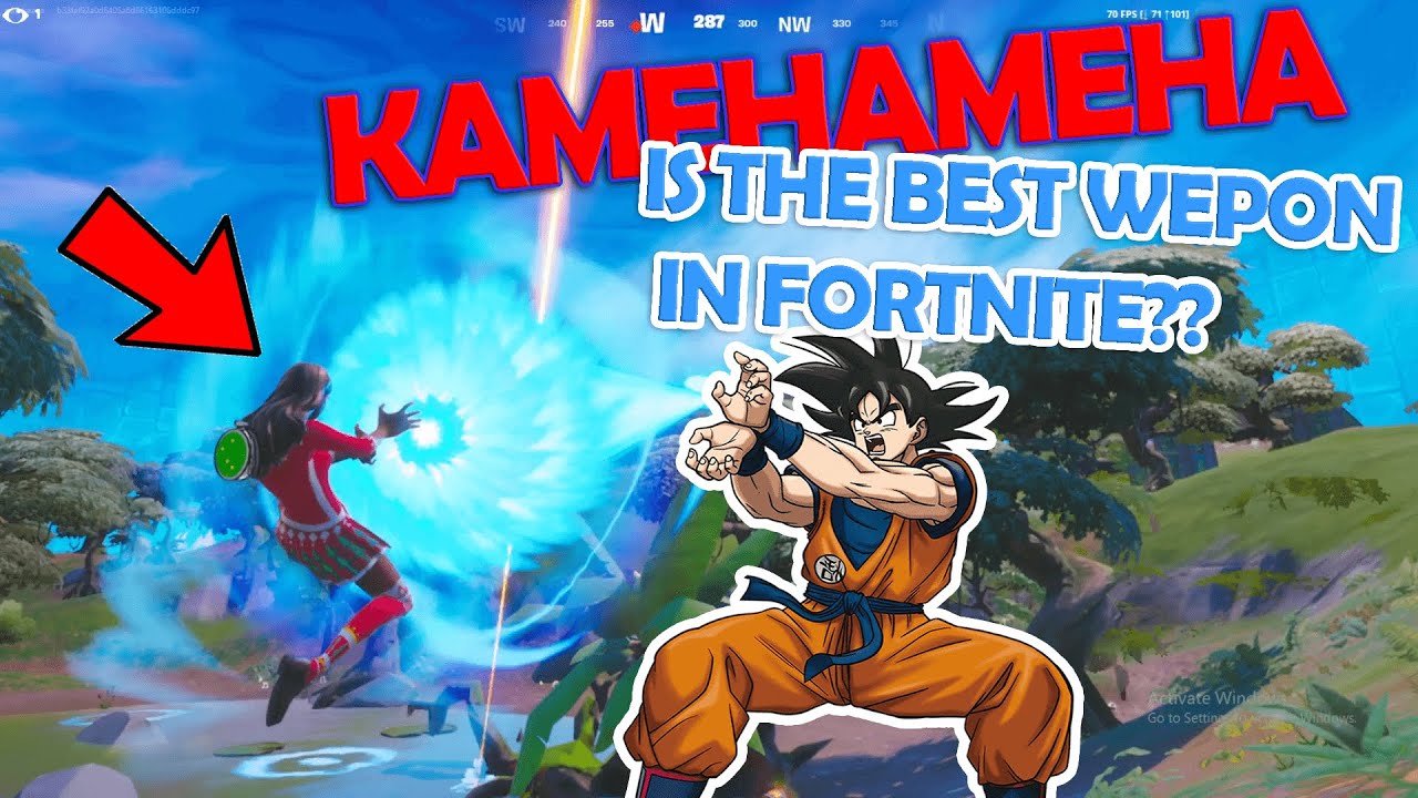 KAMEHAMEHA Was THE BEST WEPON IN FORTNITE YouTube 