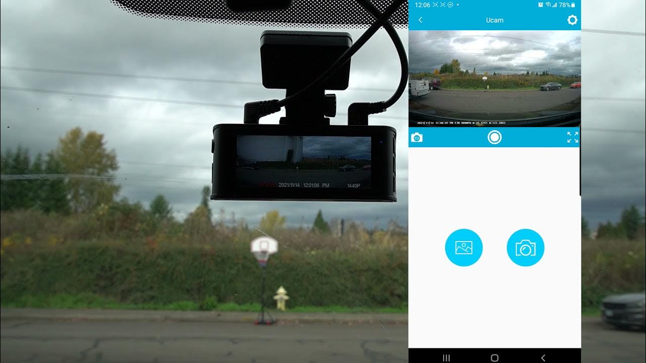 Redtiger 4k Dash cam using the app 