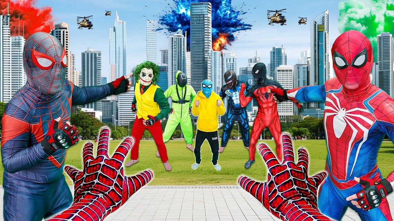 Nhện Xanh Vụng Về Giải Cứu Siêu Nhân Nhện Khỏi Nguy Hiểm  || Tổng Hợp Video Hành Động