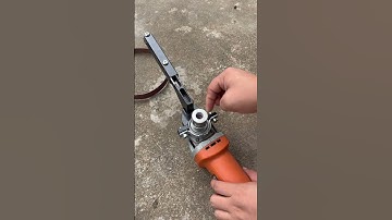 Belt Sander Bracket Angle Grinder Modified Sand Belt #tool #tools #diy #wood #Dynasty