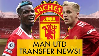 FABRIZIO ROMANO UPDATE ON POGBA, CAVANI \& VAN DE BEEK LEAVING! - LATEST MAN UTD TRANSFER NEWS