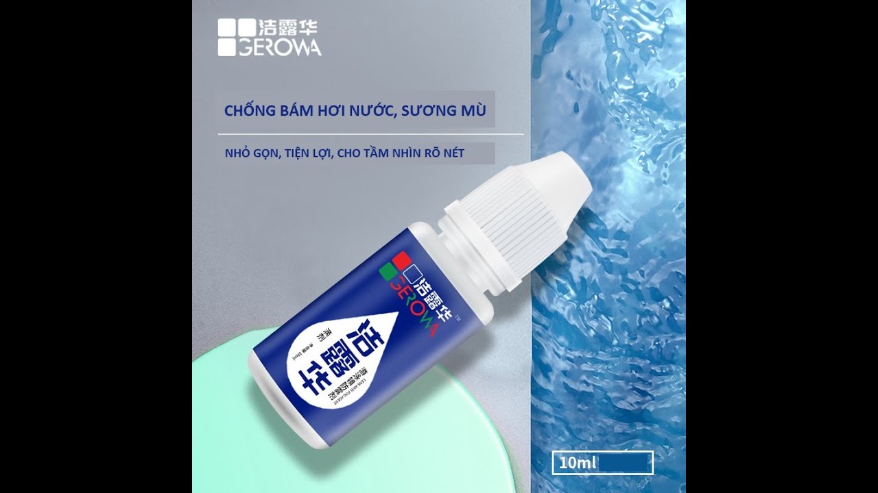 Ge Rowa Dung dịch nano đậm đặc chống bám hơi nước, sương mờ đa năng Gerowa 10 ...