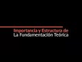 Estructura de la Fundamentación Teórica