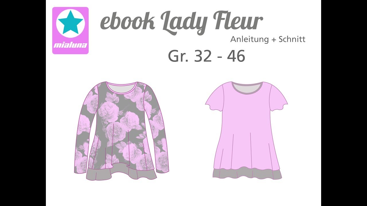 Nähanleitung zum Schnittmuster Shirt Lady Fleur/Big Lady Fleur